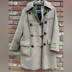Vintage Londen Frey Imported Made In Austria Wool Coat With Hood